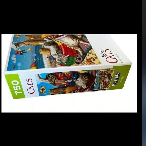 Buffalo Games Cats Collection Beachcombers 750-Piece Interlocking Jigsaw Puzzle - Picture 3 of 4